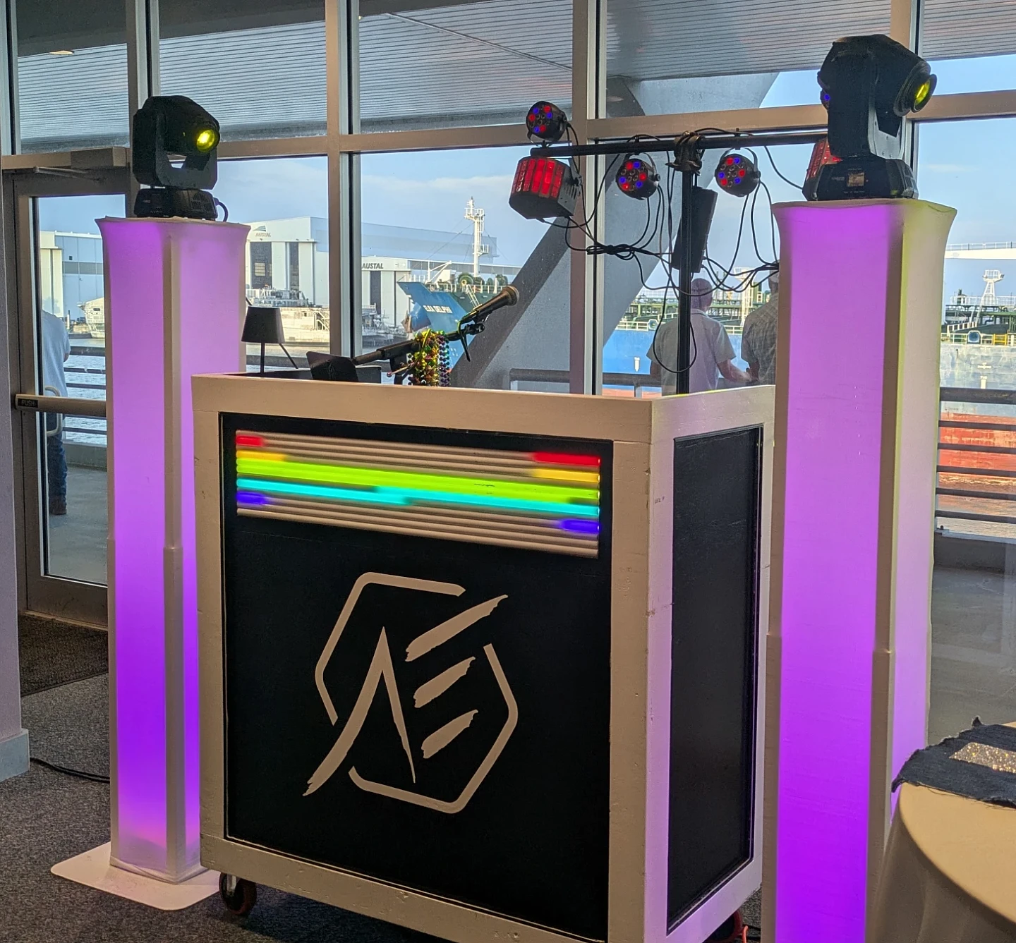 Anders Events DJ setup at a client event.