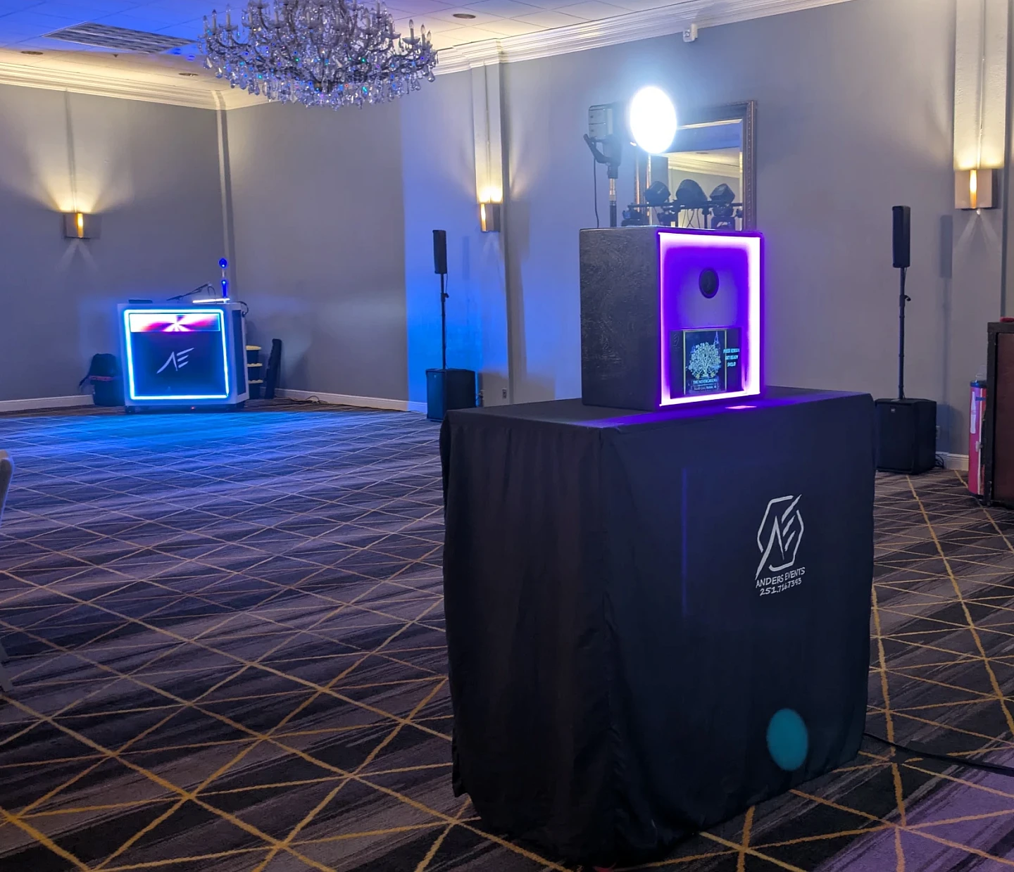 Anders Events DJ setup at a client event.