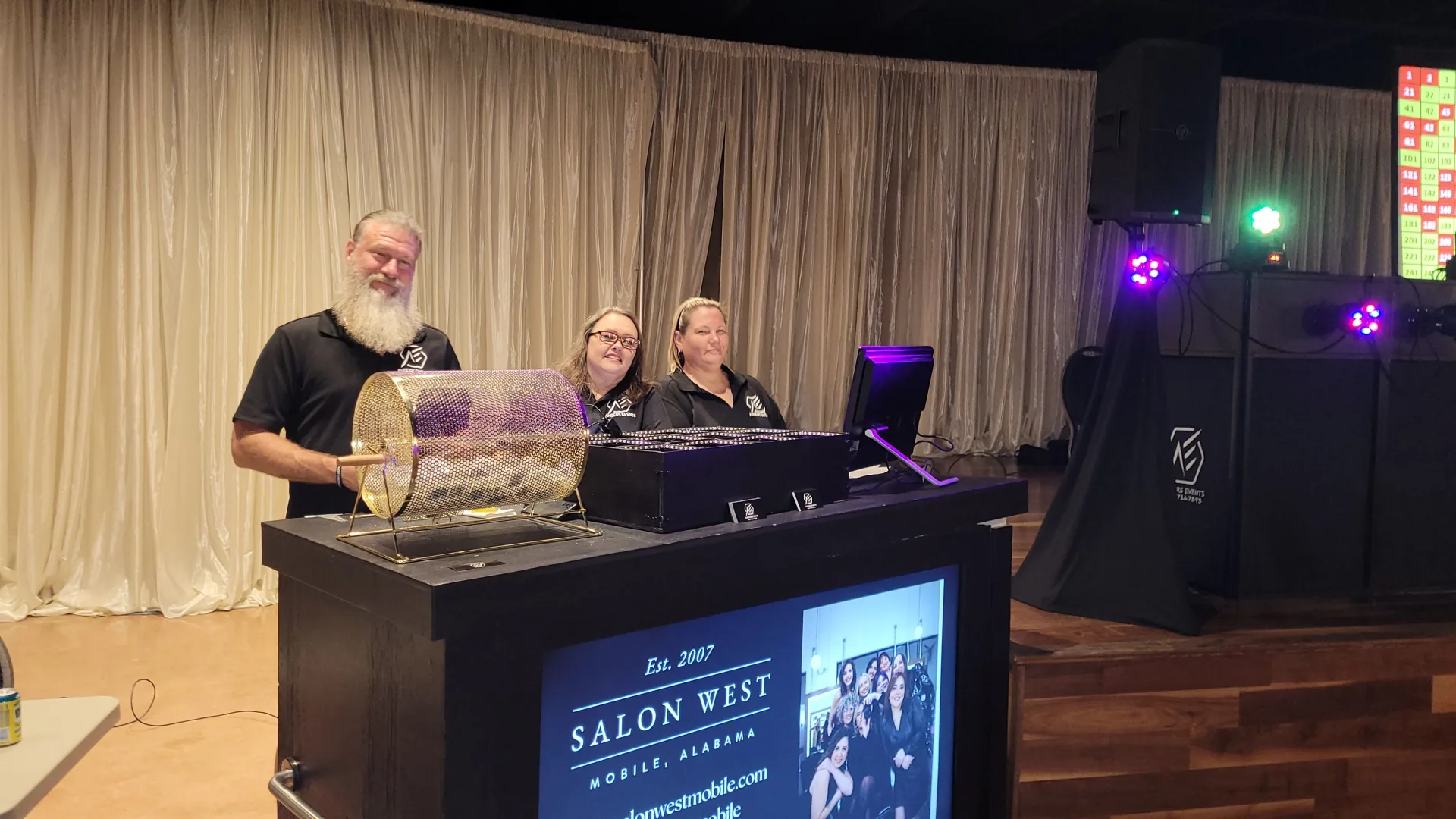 An Anders Events sponsor screen at a client event.
